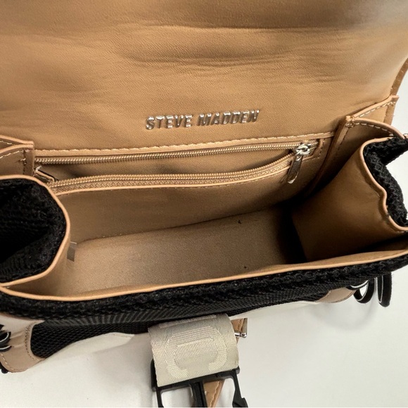 Steve Madden Diego bag and sneakers  set sz 8.5, black and brown bag and shoes - Picture 15 of 16